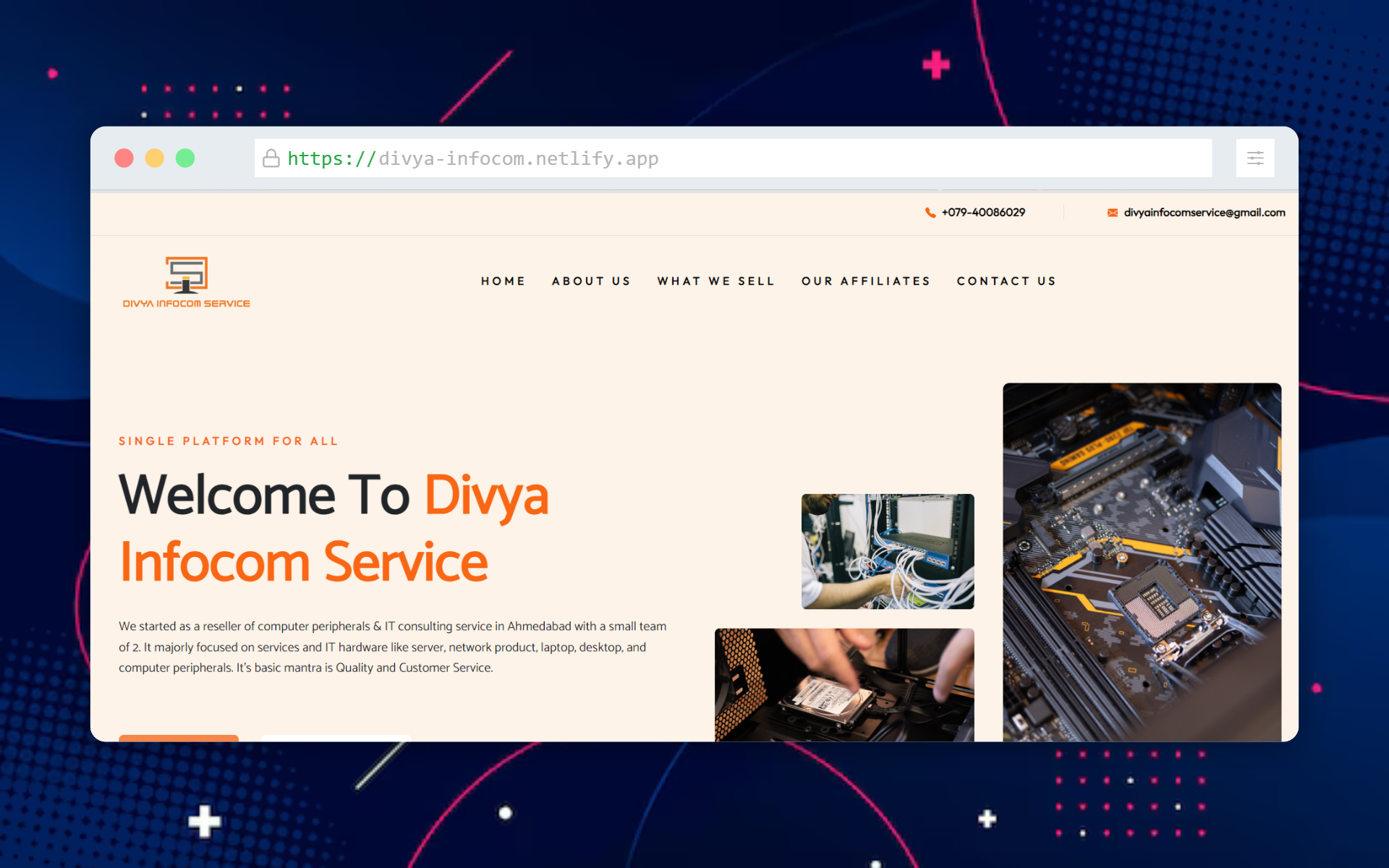 Divya Infocom Service Business Portfolio